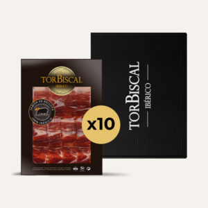 Loncheado a cuchillo Jamón de Bellota 100% Ibérico. Sobre 100g (10 Sobres).
