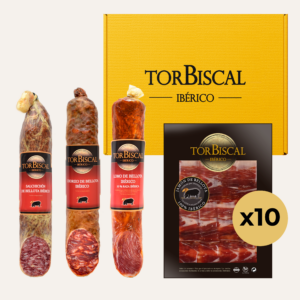 Loncheado de jamón bellota 100% ibérico + lomo bellota ibérico 100% raza ibérica + chorizo + salchichón (ibérico bellota)